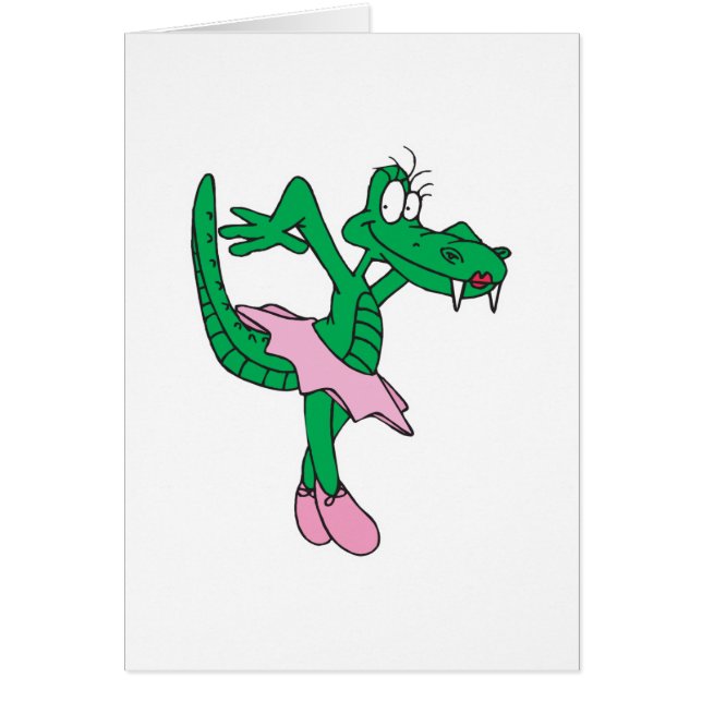 grappige ballerina alligator (Voorkant)