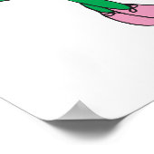 grappige ballerina alligator poster (Hoek)