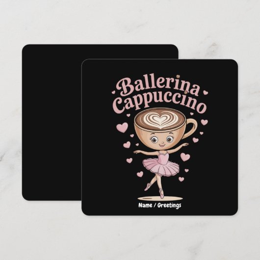 Grappige Ballerina Cappuccina Italiaanse Brainrot  Kaart (Voorkant / Achterkant)