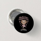 Grappige Ballerina Cappuccina Italiaanse Brainrot Ronde Button 3,2 Cm (Voorkant /achterkant)