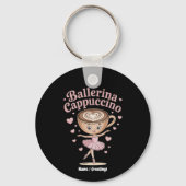 Grappige Ballerina Cappuccina Italiaanse Brainrot Sleutelhanger (Voorkant)