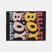 Grappige balletdanser Ballet Boy als een normale Fleece Deken (Voorkant (Horizontaal))