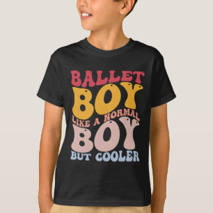 Grappige balletdanser Ballet Boy als een normale T-shirt