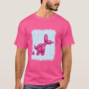 Grappige ballon hond Ballon Dier Honden Grappig V T-shirt