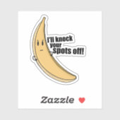 Grappige banaan Cartoon Sticker (Vel)