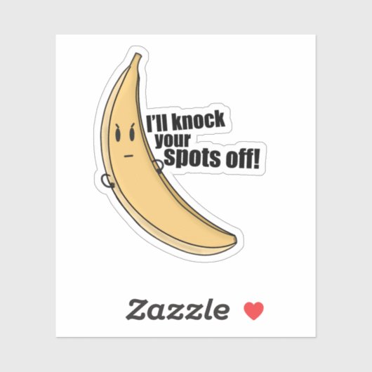 Grappige banaan Cartoon Sticker (Vel)