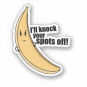 Grappige banaan Cartoon Sticker (Voorkant)