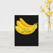 Grappige banaan citaat  kaart (Gele Bloem)