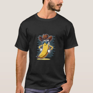 Grappige banaan cowboy T-shirt - Zadel op voor Lac