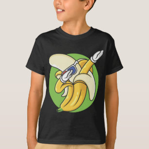 Grappige Banaan Dabbing Dancing Schattige Fruit Ve T-shirt