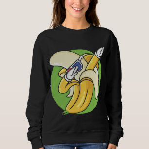 Grappige Banaan Dabbing Dancing Schattige Fruit Ve Trui
