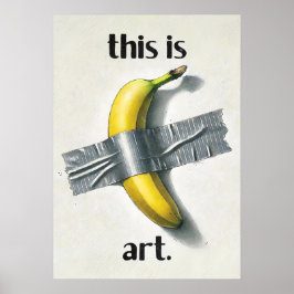 Grappige Banaan Duct Tape Meme Poster