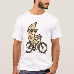 Grappige banaan en fiets Fietstochten T-shirt