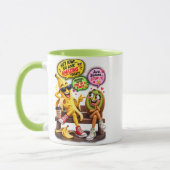 Grappige banaan en kiwi-compliment twee-tone mok (Links)