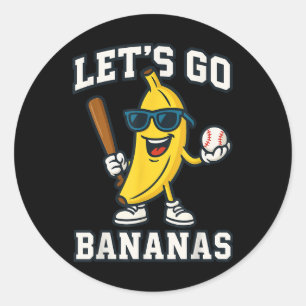 Grappige Banaan Fruitliefhebber Bananen Achternaam Ronde Sticker