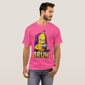Grappige Banaan Gamer Bruh Meme Controller Gaming T-shirt (Voorkant volledig)