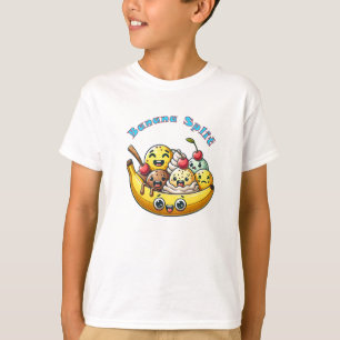 Grappige banaan gespleten banaan t-shirt