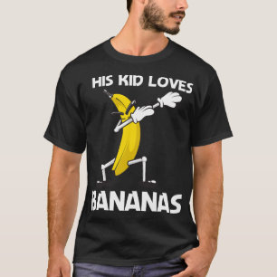 Grappige banaan kunst voor kinderen jongens bessen t-shirt