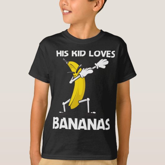 Grappige banaan kunst voor kinderen jongens bessen t-shirt (Voorkant)