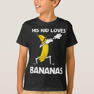 Grappige banaan kunst voor kinderen jongens bessen t-shirt
