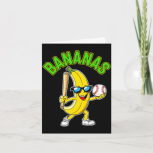 Grappige banaan lange mouw kaart