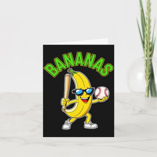 Grappige banaan lange mouw  kaart (Voorkant)