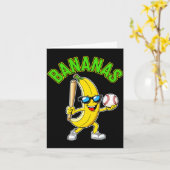 Grappige banaan lange mouw  kaart (Gele Bloem)