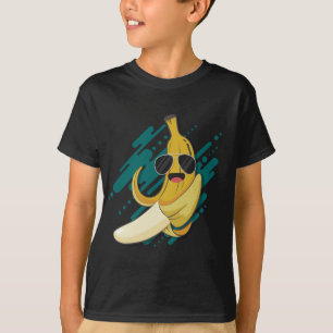 Grappige banaan met zonnebril Kalium Gezond Fru T-shirt