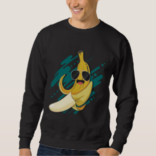 Grappige banaan met zonnebril Kalium Gezond Fru Trui