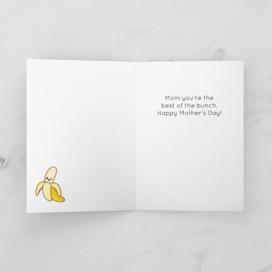 Grappige banaan Moederdag Kaart (Binnen)