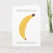 Grappige banaan Moederdag Kaart (Voorkant)