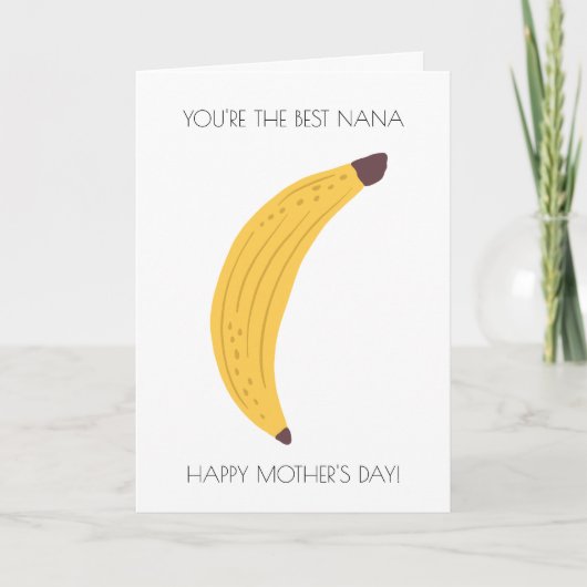 Grappige banaan Moederdag Kaart (Voorkant)