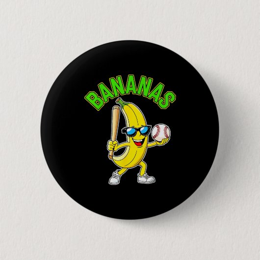 Grappige banaan  ronde button 5,7 cm (Voorkant)