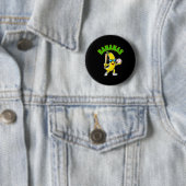 Grappige banaan  ronde button 5,7 cm (In situ)