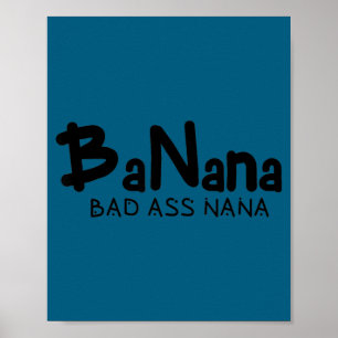 Grappige Banaan Slechte Oma Oma Moeder Poster
