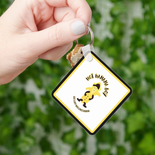 Grappige banaan sleutelhanger (Hand)