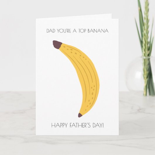 Grappige banaan Vaderdag Kaart (Voorkant)