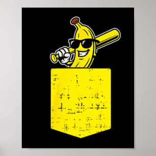 Grappige Banana Cket Fruit Mannen Jongens Kinder V Poster