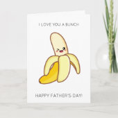 Grappige Banana Fruit Pun Vaderdag Kaart (Voorkant)
