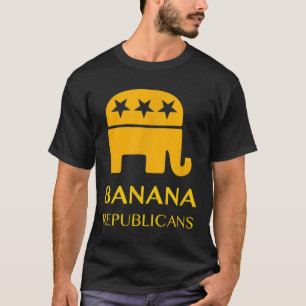 Grappige Banana Republikeinen Politiek T-shirt