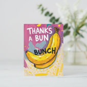 Grappige Bananen Bedankt Schattige Briefkaart (Staand voorkant)