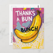 Grappige Bananen Bedankt Schattige Briefkaart (Voorkant / Achterkant)