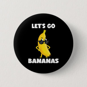 Grappige bananen shirt schattige banaan grappig la ronde button 5,7 cm