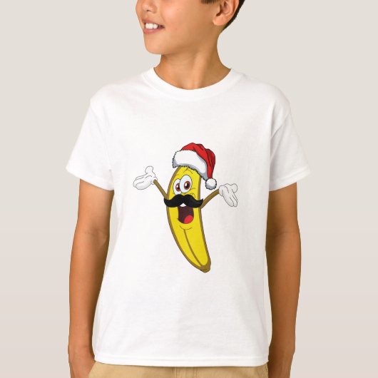 Grappige bananenkerst t-shirt (Voorkant)