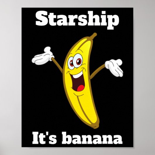 Grappige bananenquote2 poster (Voorkant)