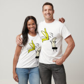Grappige Bananenschil Cartoon Ontwerp T-shirt (Unisex)