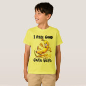 Grappige bananenschil word art t-shirt (Voorkant volledig)