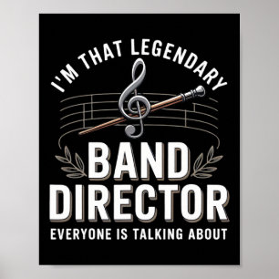 Grappige Band Directeur Muziekleraar Terug naar Sc Poster