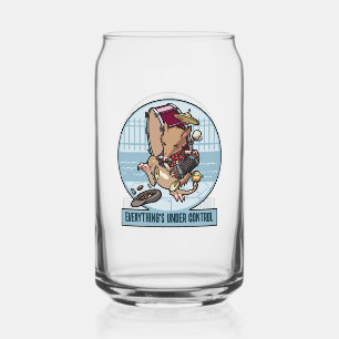 Grappige Bandicoot Alles is onder controle Cartoon Blikvorm Glas