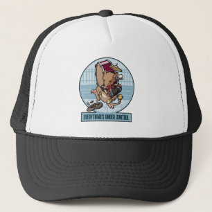 Grappige Bandicoot Alles is onder controle Cartoon Trucker Pet